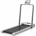 Foldable Under-Desk Walking Pad with Handrail and Tablet Holder