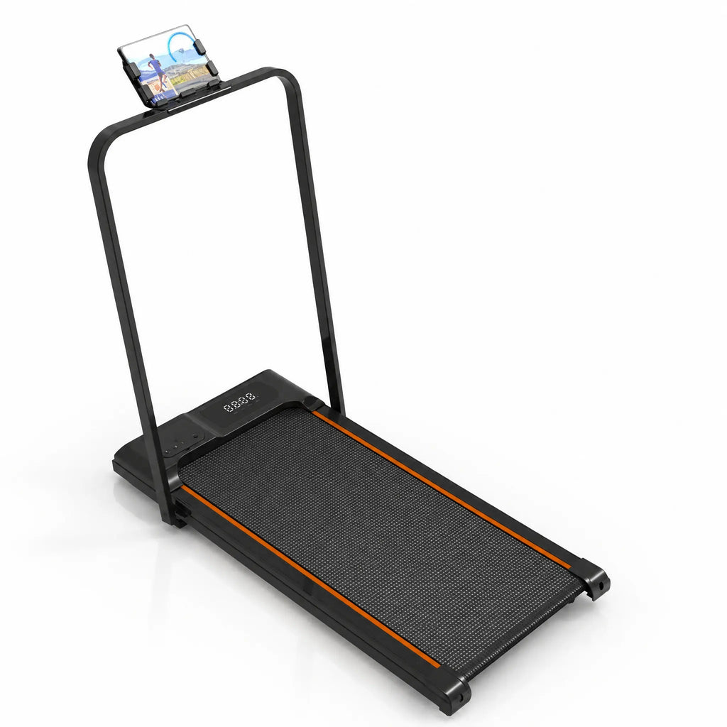 Mini Foldable Walking Pad with Handrail, Phone Holder and Remote Control