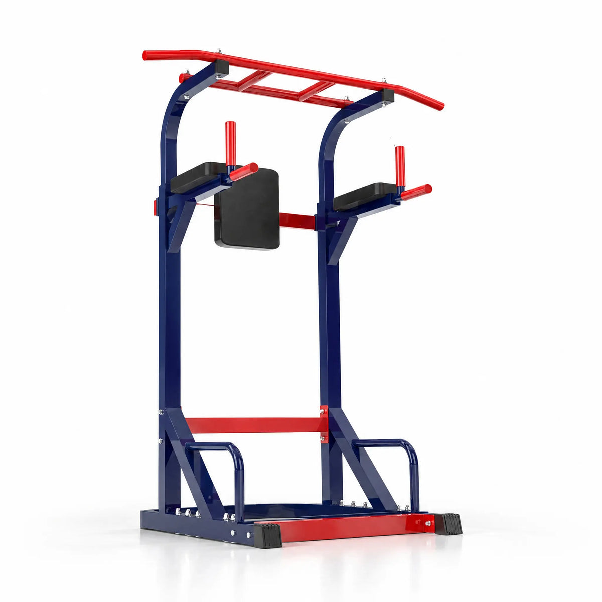 Power Tower with Multi-Grip Pull-Up Bar and Padded Dip Arms