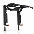 Wall-Mounted Pull-Up and Dip Station with Padded Backrests