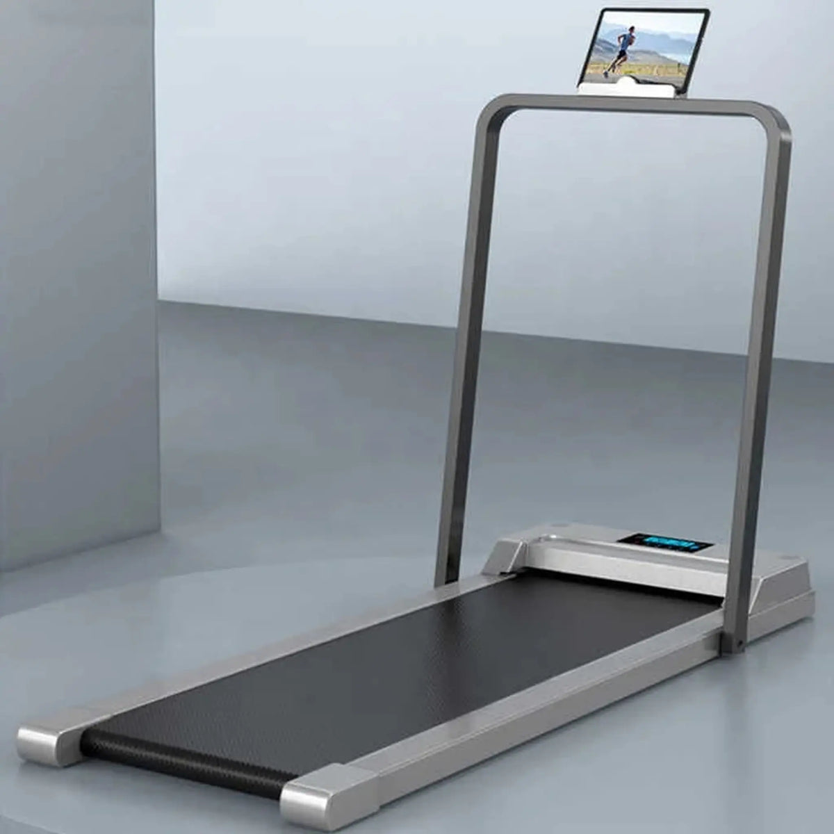 Foldable Under-Desk Walking Pad with Handrail and Tablet Holder