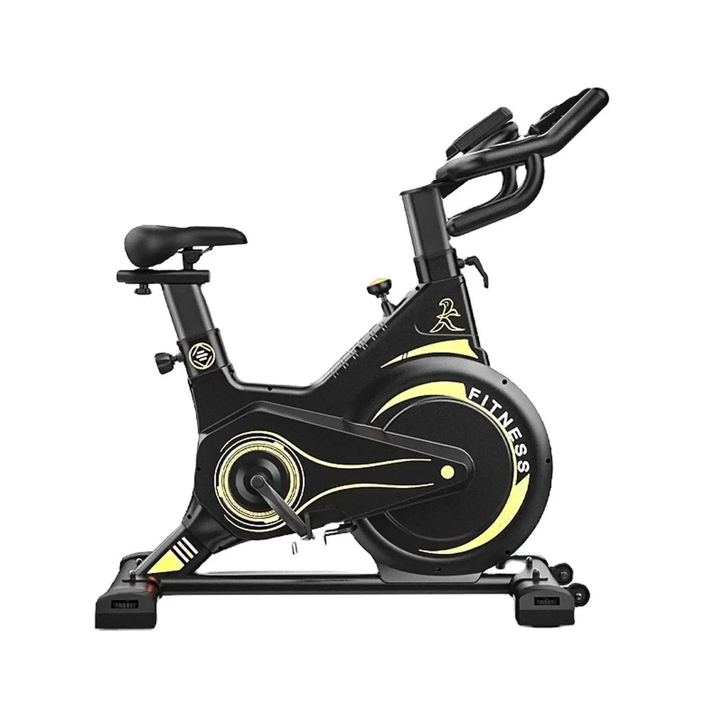 Magnetic Spin Bike with 5 kg Covered Flywheel, Push-to-Stop Knob and Tablet Holder
