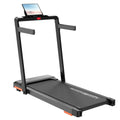 Foldable Home Treadmill with Handrails, Touch LED Display and Tablet Holder