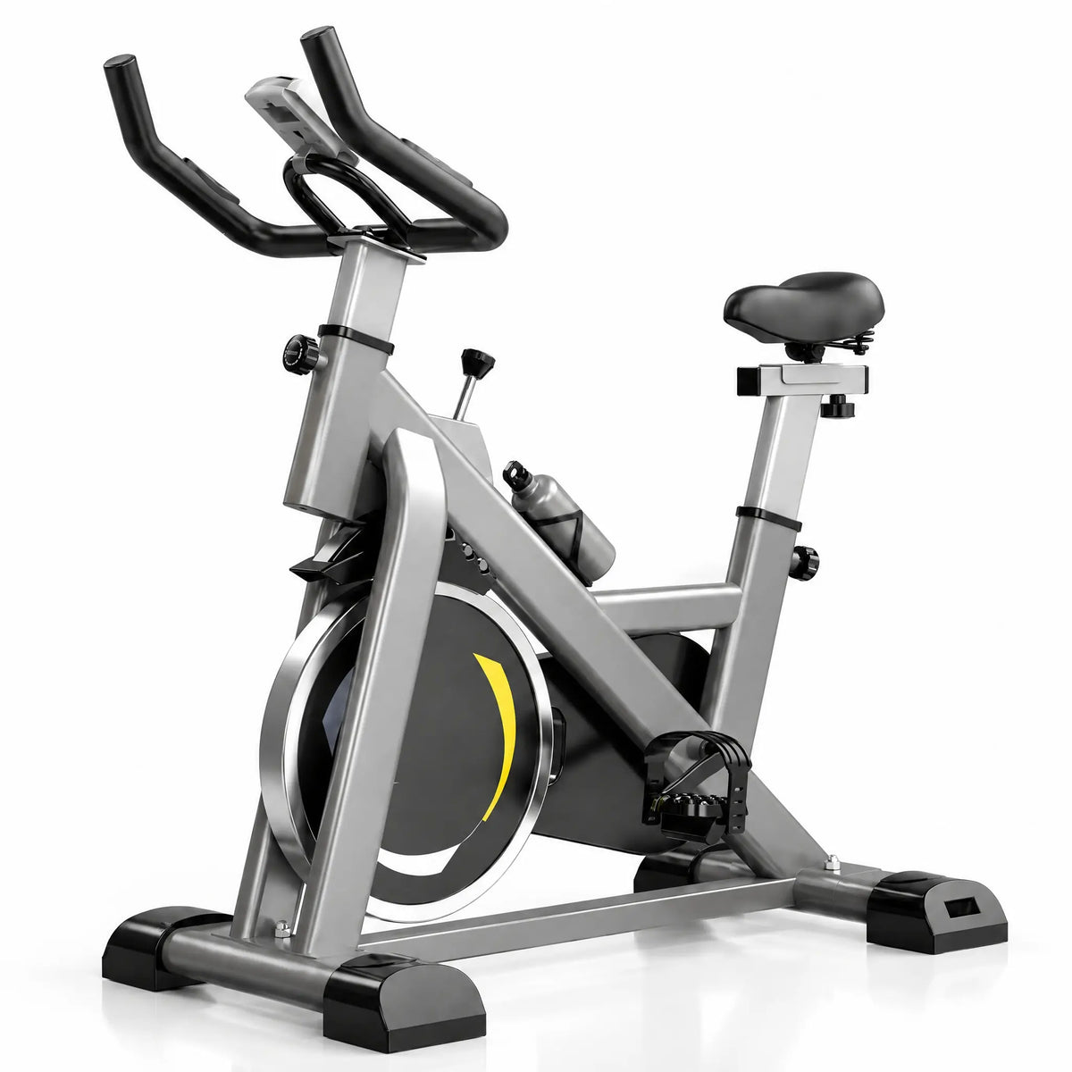 Spin Bike with 6 kg Flywheel, Bottle Holder and LCD Display