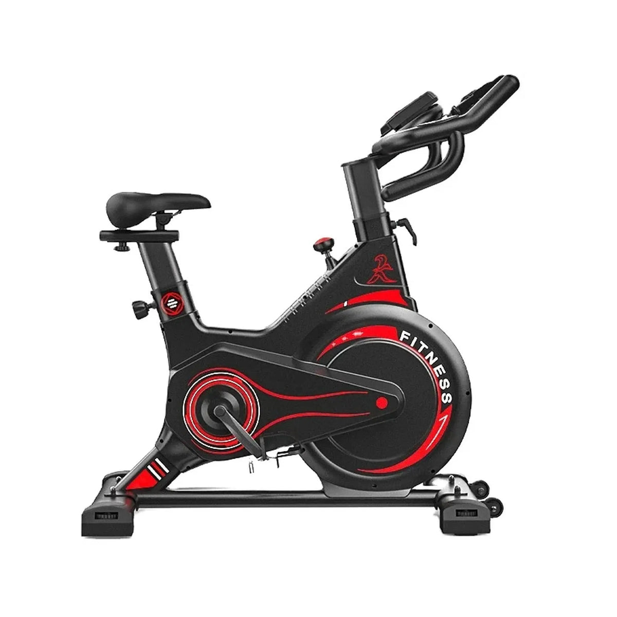 Magnetic Spin Bike with 5 kg Covered Flywheel, Push-to-Stop Knob and Tablet Holder