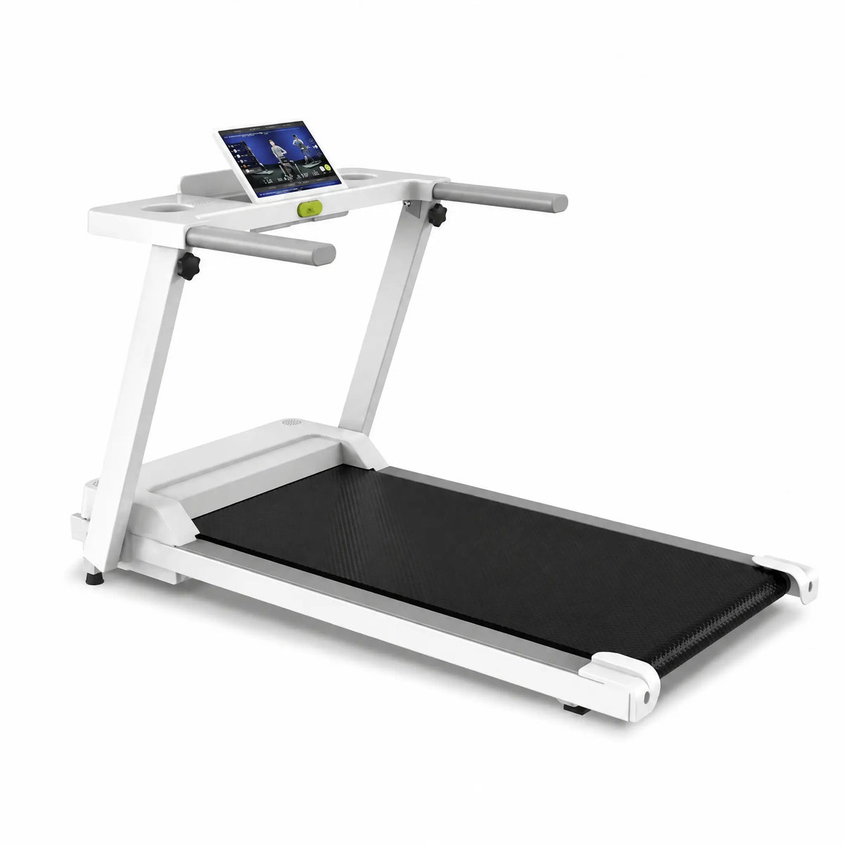 Folding Motorised Treadmill with 12 Programmes, Cup Holders and Tablet Tray