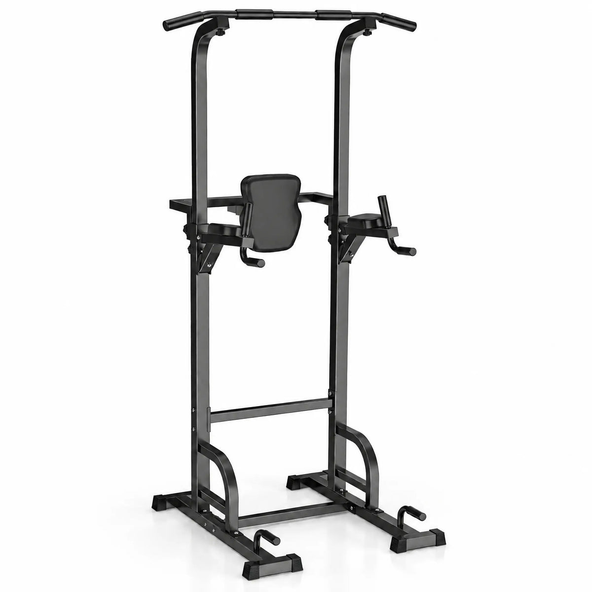 Steel Power Tower with Pull-Up Bar, Padded Dip Arms and Knee Raise Backrest
